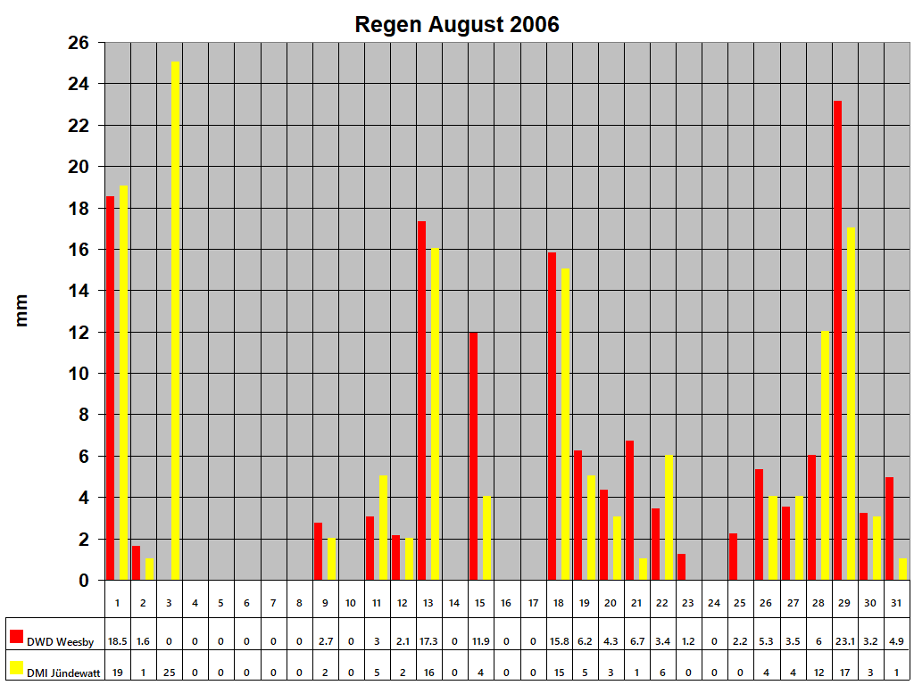 Regen August 2006