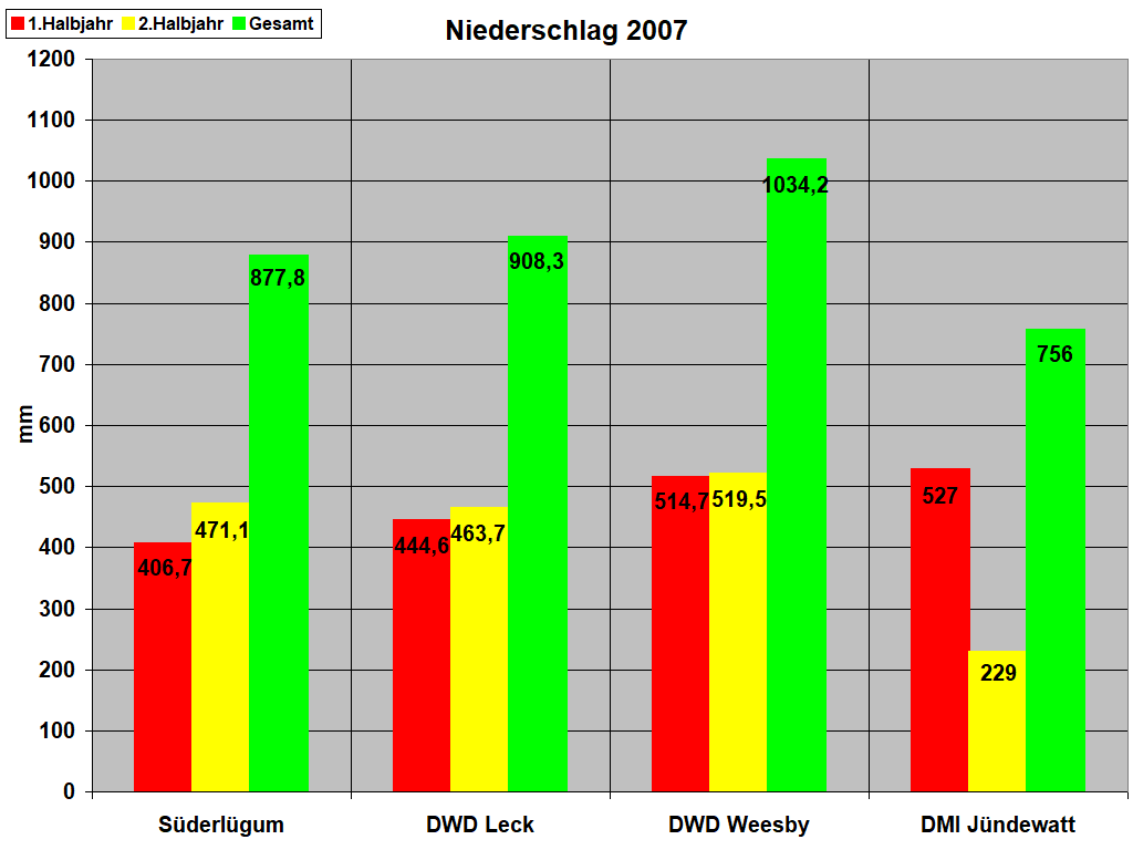 Niederschlag 2007