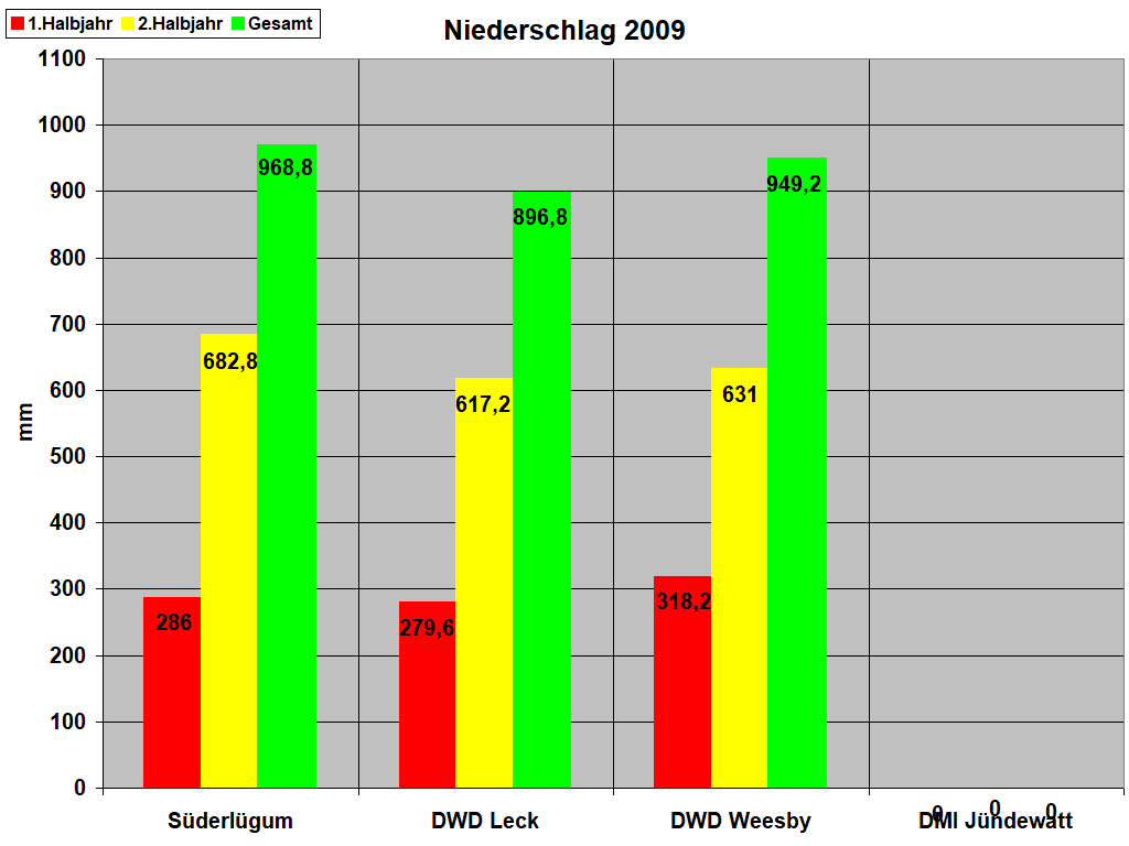 Niederschlag 2009