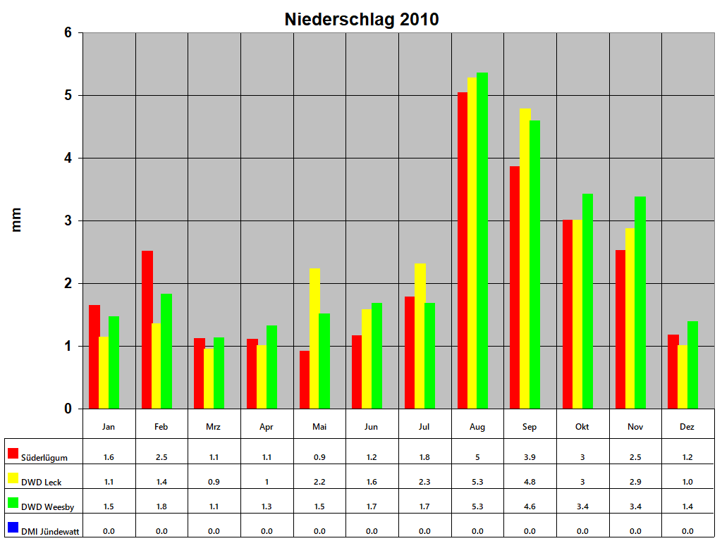 Niederschlag 2010