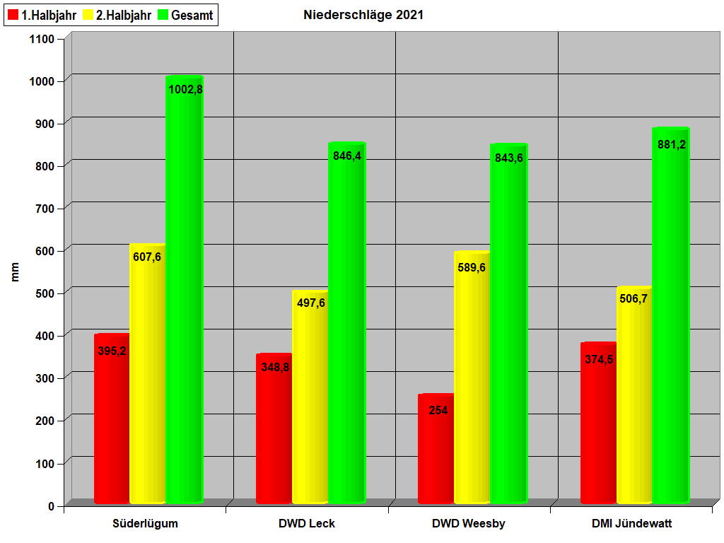 Niederschl�ge 2021